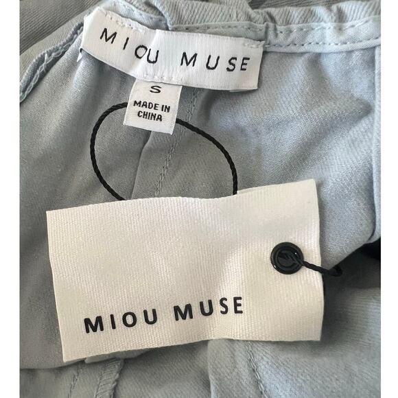 Washed Cotton Jumpsuit in Light Denim - Picture 15 of 16